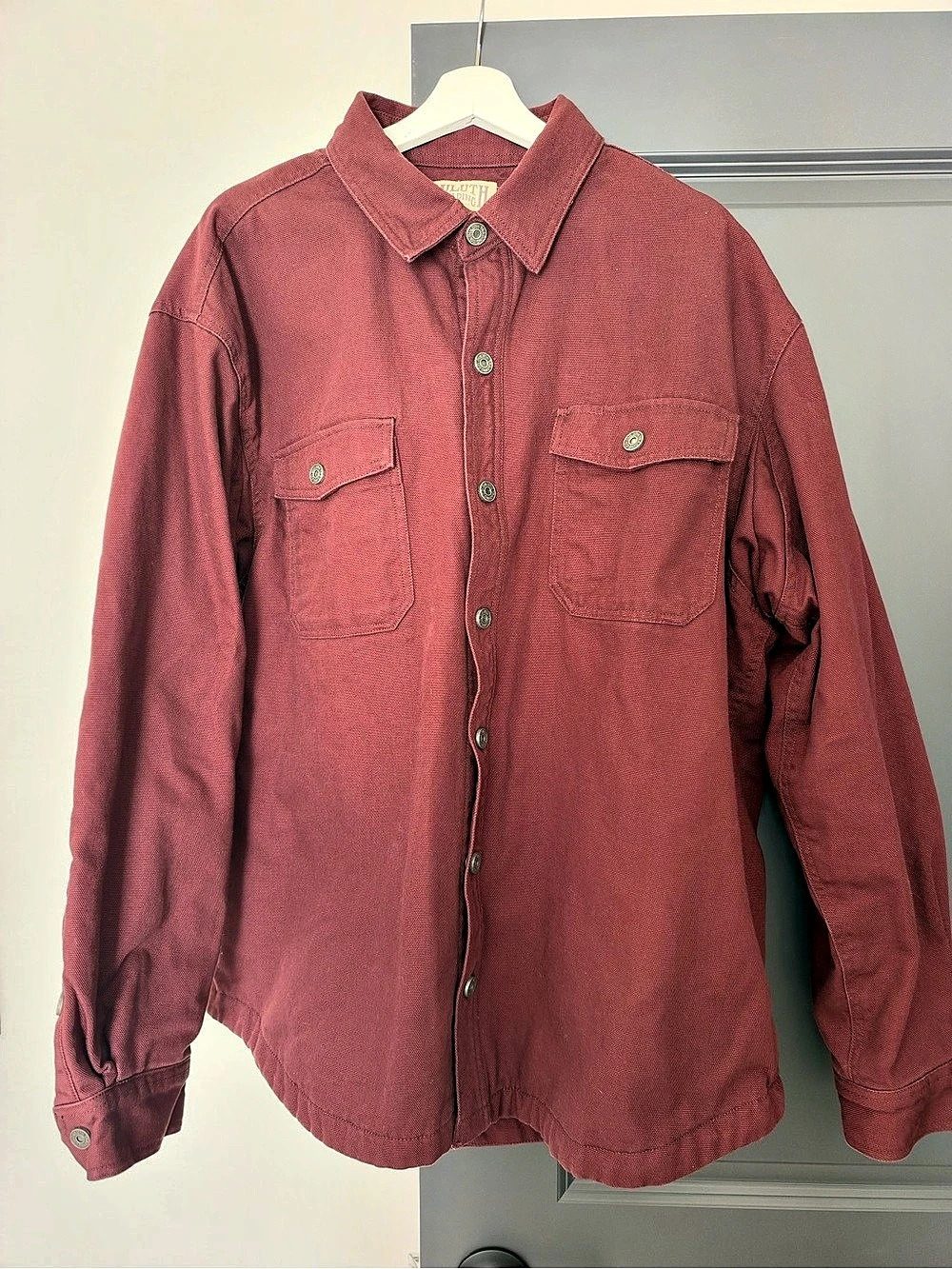 Duluth Trading Co. Cotton Button Down Chore Coat XL Like New